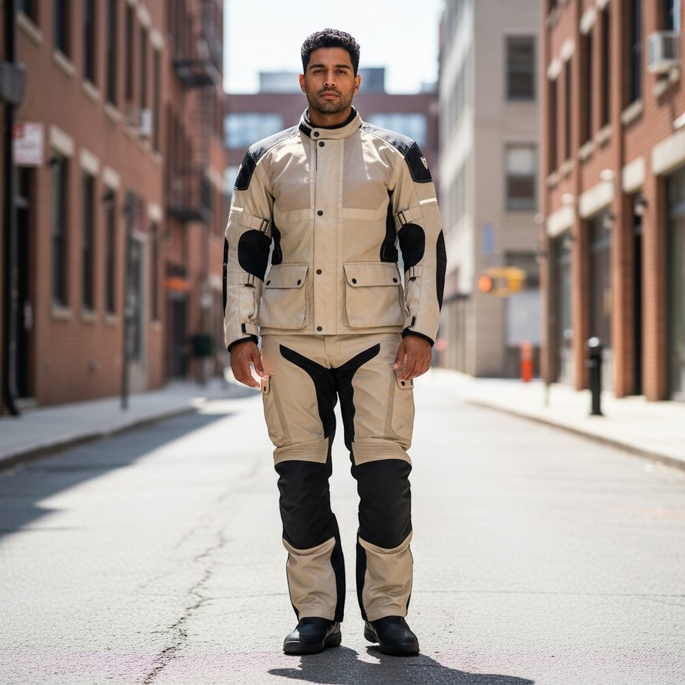 BILT Explorer Air Mesh Motorcycle Jacket & Pants Suit Set Men's 3XL / 40W Tan